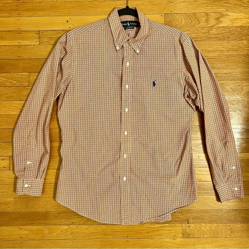Orange & Black Medium Ralph Lauren Button Down